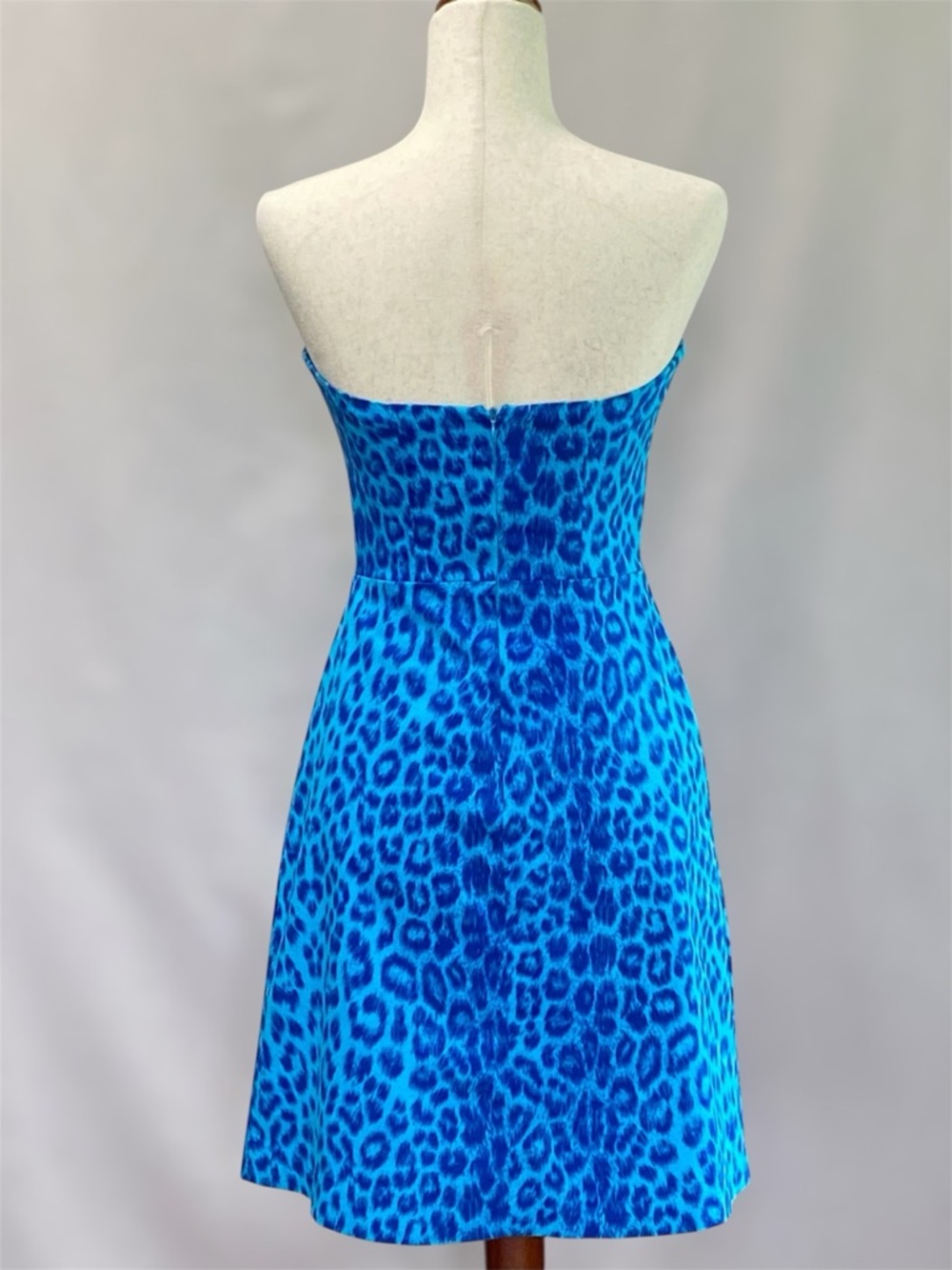 Henri Bendel Vintage Strapless Leopard Print Dress - Picture 2 of 12